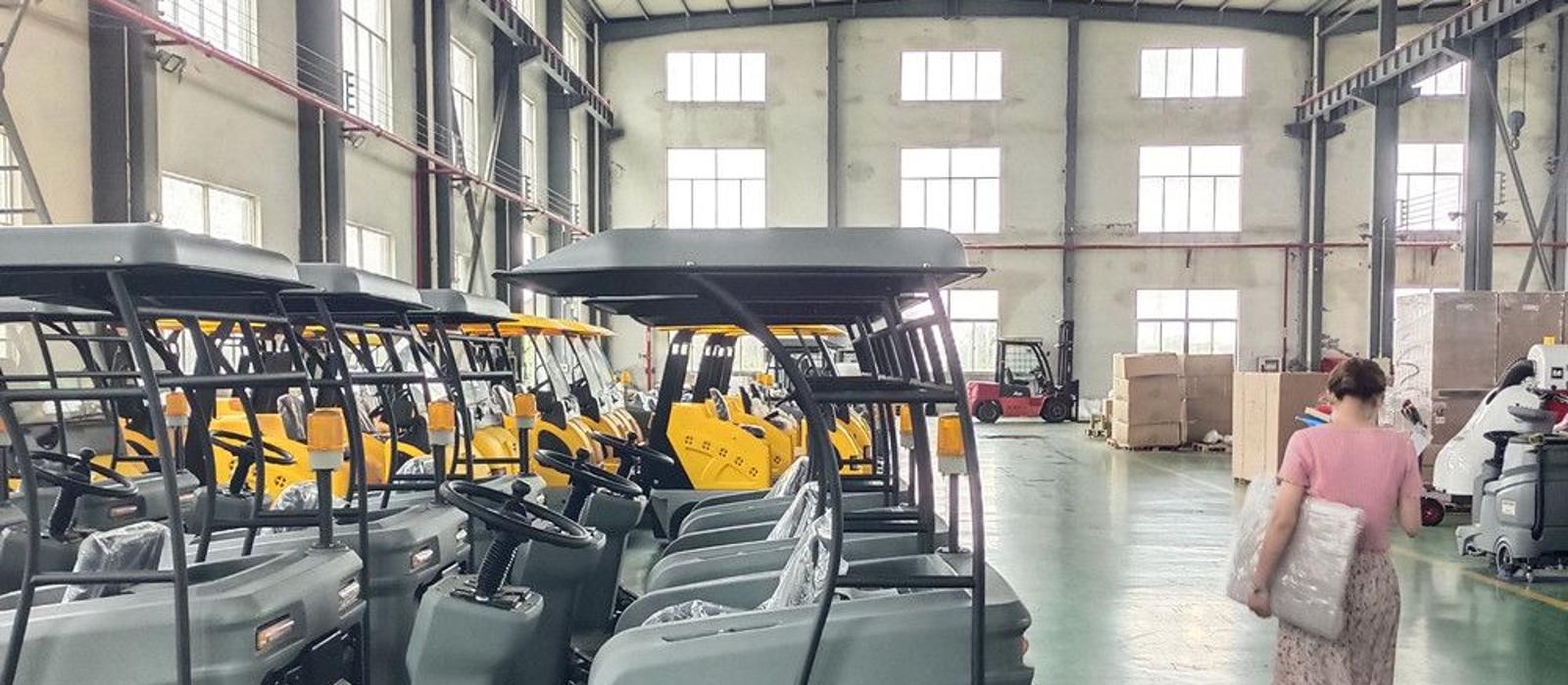 Compact Ride-On Road Sweeper